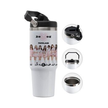 Momoland pink, 30oz stainless Steel Tumbler with Handle