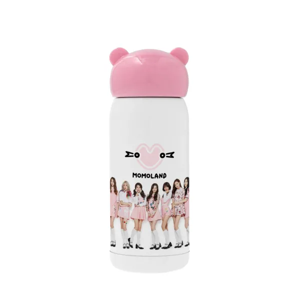 Momoland pink — Ροζ ανοξείδωτο παγούρι θερμό (Stainless steel), 320ml