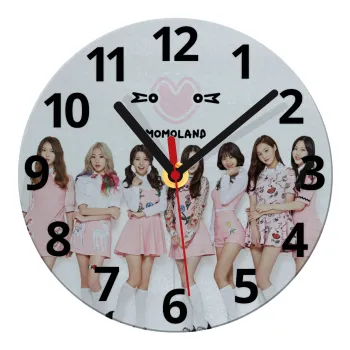 Momoland pink, Ρολόι τοίχου γυάλινο (20cm)
