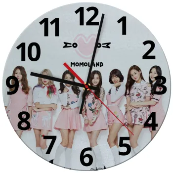 Momoland pink, Ρολόι τοίχου γυάλινο (30cm)