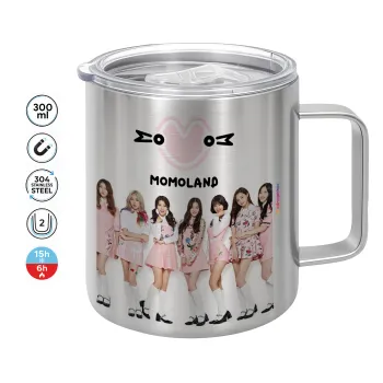 Momoland pink, Mug Stainless steel double wall 300ml