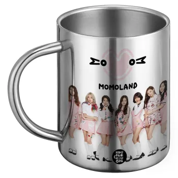 Momoland pink, Ανοξείδωτη Μεταλλική Κούπα 450ml - Διπλού Τοιχώματος
