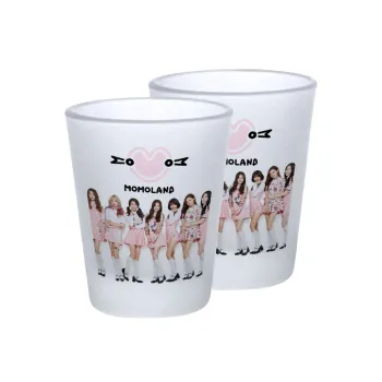 Momoland pink, Σφηνοπότηρα γυάλινα 45ml του πάγου (2 τεμάχια)