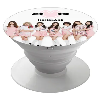 Momoland pink, Phone Holders Stand  White Hand-held Mobile Phone Holder