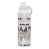 1L Stainless Steel Thermal Bottle with Phone Holder & Double Wall Insulation