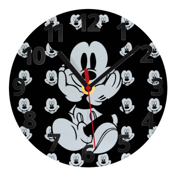 Mickey, Ρολόι τοίχου γυάλινο (20cm)