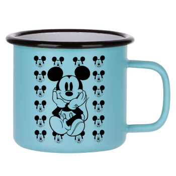 Mickey, Κούπα Μεταλλική εμαγιέ ΜΑΤ σιέλ 360ml