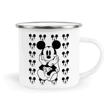 Mickey, Κούπα Μεταλλική εμαγιέ λευκη 360ml
