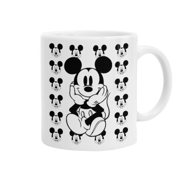 Mickey, Ceramic coffee mug, 330ml (1pcs)