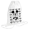 Backpack pouch GYMBAG white (28x40cm)