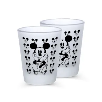Mickey, Σφηνοπότηρα γυάλινα 45ml του πάγου (2 τεμάχια)