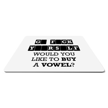 Wheel of fortune, go f..k yourself, Mousepad rect 27x19cm
