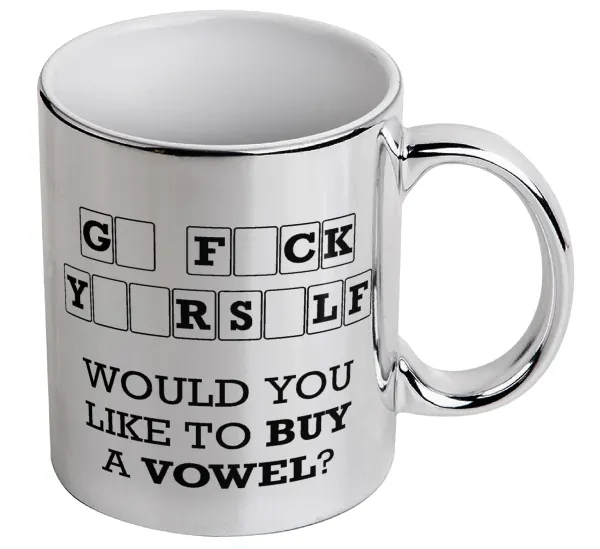 Wheel of fortune — Mug ceramic, silver mirror, 330ml