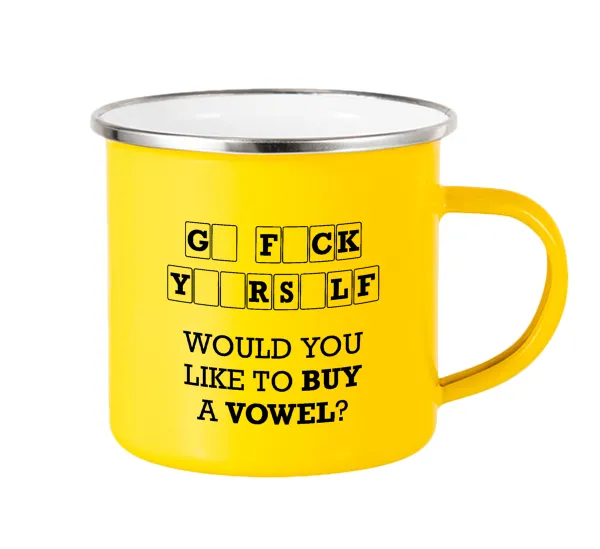 Wheel of fortune — Yellow Enamel Metallic Cup 360ml