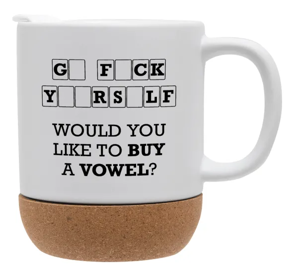 Wheel of fortune — Ceramic coffee mug Cork (MAT), 330ml
