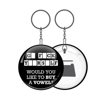 Wheel of fortune, go f..k yourself, Μπρελόκ μεταλλικό 5cm με ανοιχτήρι
