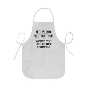 Wheel of fortune, go f..k yourself, Ποδιά Σεφ ολόσωμη κοντή  Παιδική (44x62cm)