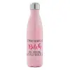 Μεταλλικό παγούρι θερμός Ροζ Ιριδίζον (Stainless steel), διπλού τοιχώματος, 500ml