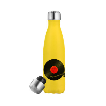 Columbia records bruce springsteen, Yellow Stainless Steel Metallic Thermos, double-walled, 500ml