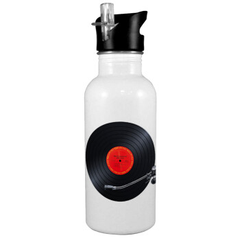 Columbia records bruce springsteen, White water bottle with straw, stainless steel 600ml