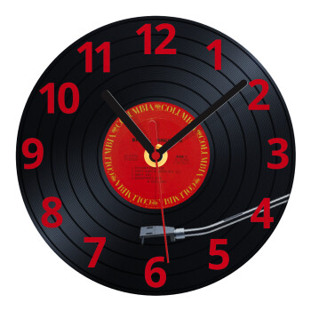 Columbia records bruce springsteen, Ρολόι τοίχου γυάλινο (20cm)