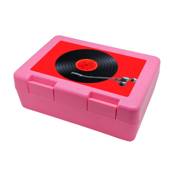 Columbia records bruce springsteen, Παιδικό δοχείο κολατσιού ΡΟΖ 185x128x65mm (BPA free πλαστικό)