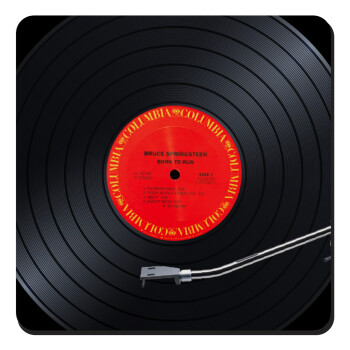 Columbia records bruce springsteen, Τετράγωνο μαγνητάκι ξύλινο 9x9cm