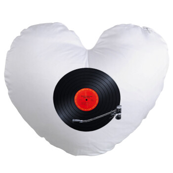 Columbia records bruce springsteen, Μαξιλάρι καναπέ καρδιά 40x40cm περιέχεται το  γέμισμα