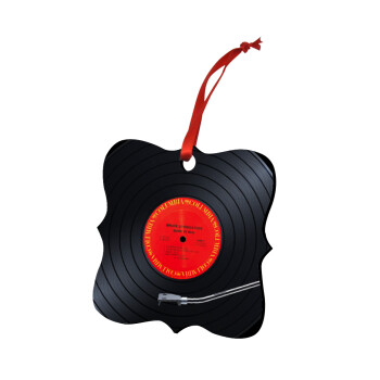 Columbia records bruce springsteen, Christmas ornament polygon wooden 7.5cm