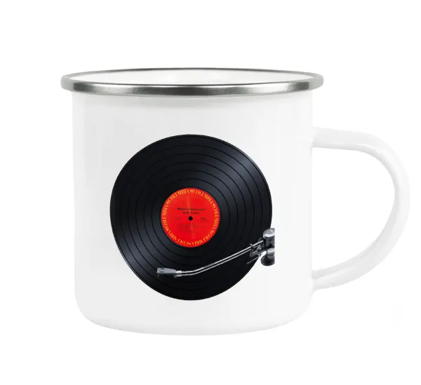 Columbia records bruce springsteen — Metallic enamel cup white 360ml