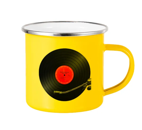 Columbia records bruce springsteen — Yellow Enamel Metallic Cup 360ml