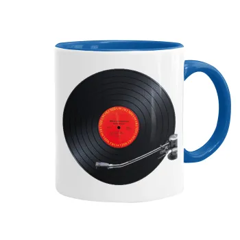 Columbia records bruce springsteen, Mug colored blue, ceramic, 330ml