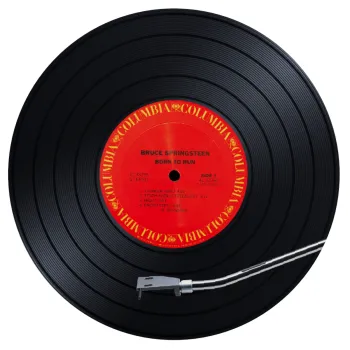 Columbia records bruce springsteen, Mousepad Στρογγυλό 20cm