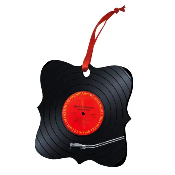 Columbia records bruce springsteen, Christmas ornament polygon wooden 7.5cm