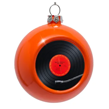 Columbia records bruce springsteen, Orange Christmas tree ornament bauble 8cm