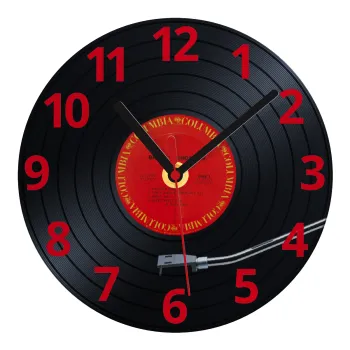 Columbia records bruce springsteen, Ρολόι τοίχου γυάλινο (20cm)