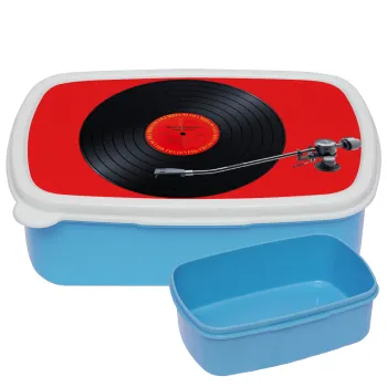 Columbia records bruce springsteen, ΜΠΛΕ παιδικό δοχείο φαγητού (lunchbox) πλαστικό (BPA-FREE) Lunch Βox M18 x Π13 x Υ6cm