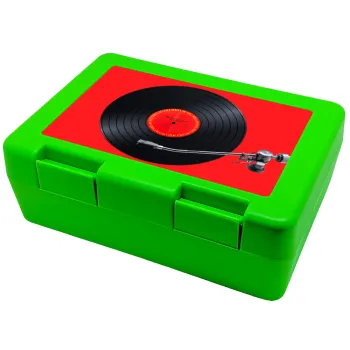 Columbia records bruce springsteen, Παιδικό δοχείο κολατσιού ΠΡΑΣΙΝΟ 185x128x65mm (BPA free πλαστικό)