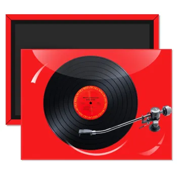 Columbia records bruce springsteen, Ορθογώνιο μαγνητάκι ψυγείου διάστασης 9x6cm