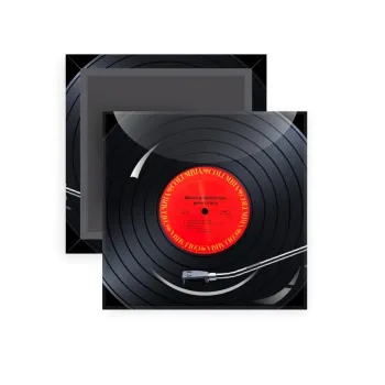 Columbia records bruce springsteen, Μαγνητάκι ψυγείου τετράγωνο διάστασης 5x5cm