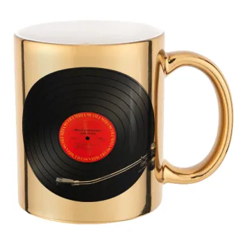 Columbia records bruce springsteen, Κούπα κεραμική, χρυσή καθρέπτης, 330ml