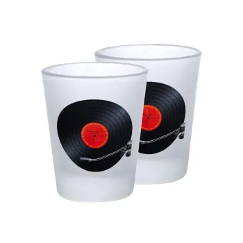 Columbia records bruce springsteen, Σφηνοπότηρα γυάλινα 45ml του πάγου (2 τεμάχια)