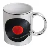 Mug ceramic, silver mirror, 330ml