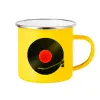 Yellow Enamel Metallic Cup 360ml
