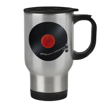 Columbia records bruce springsteen, Κούπα ταξιδιού ανοξείδωτη με καπάκι, διπλού τοιχώματος (θερμό) 450ml