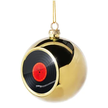 Columbia records bruce springsteen, Golden Christmas tree ball ornament 8cm
