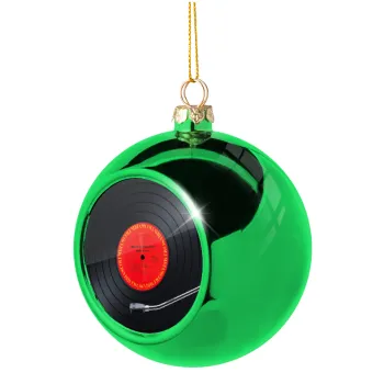 Columbia records bruce springsteen, Green Christmas tree ornament ball 8cm