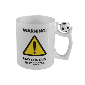 WARNING MAY CONTAIN HOT COCOA MUG PADDINGTON, Κούπα με μπάλα ποδασφαίρου , 330ml