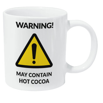 WARNING MAY CONTAIN HOT COCOA MUG PADDINGTON, Κούπα Giga, κεραμική, 590ml