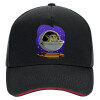 DRILL Adult Ultimate Hat BLACK/RED, (100% COTTON, ADULT, UNISEX, ONE SIZE)